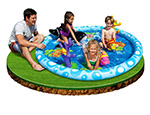 Надувной игровой центр бассейн для малышей Море с рыбками INTEX 57448