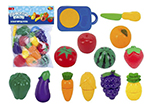Помогаю маме. Набор продуктов для резки на липучках (фрукты и овощи), 24 предмета