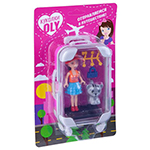 Набор игровой Bondibon куколка «OLY» с домашним питомцем и аксессуары, малиновый чемодан
