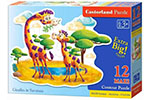 Пазл MAXI Castorland Premium 12 деталей Жирафы в Саванне