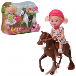 Кукла Defa Sairy Малышка с лошадкой 11 см 